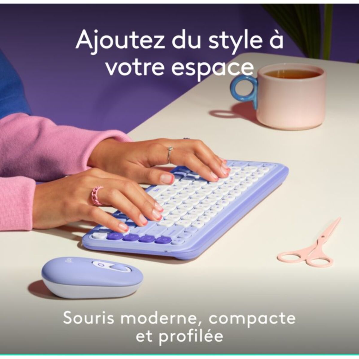 Souris sans fil LOGITECH POP Mouse Lila