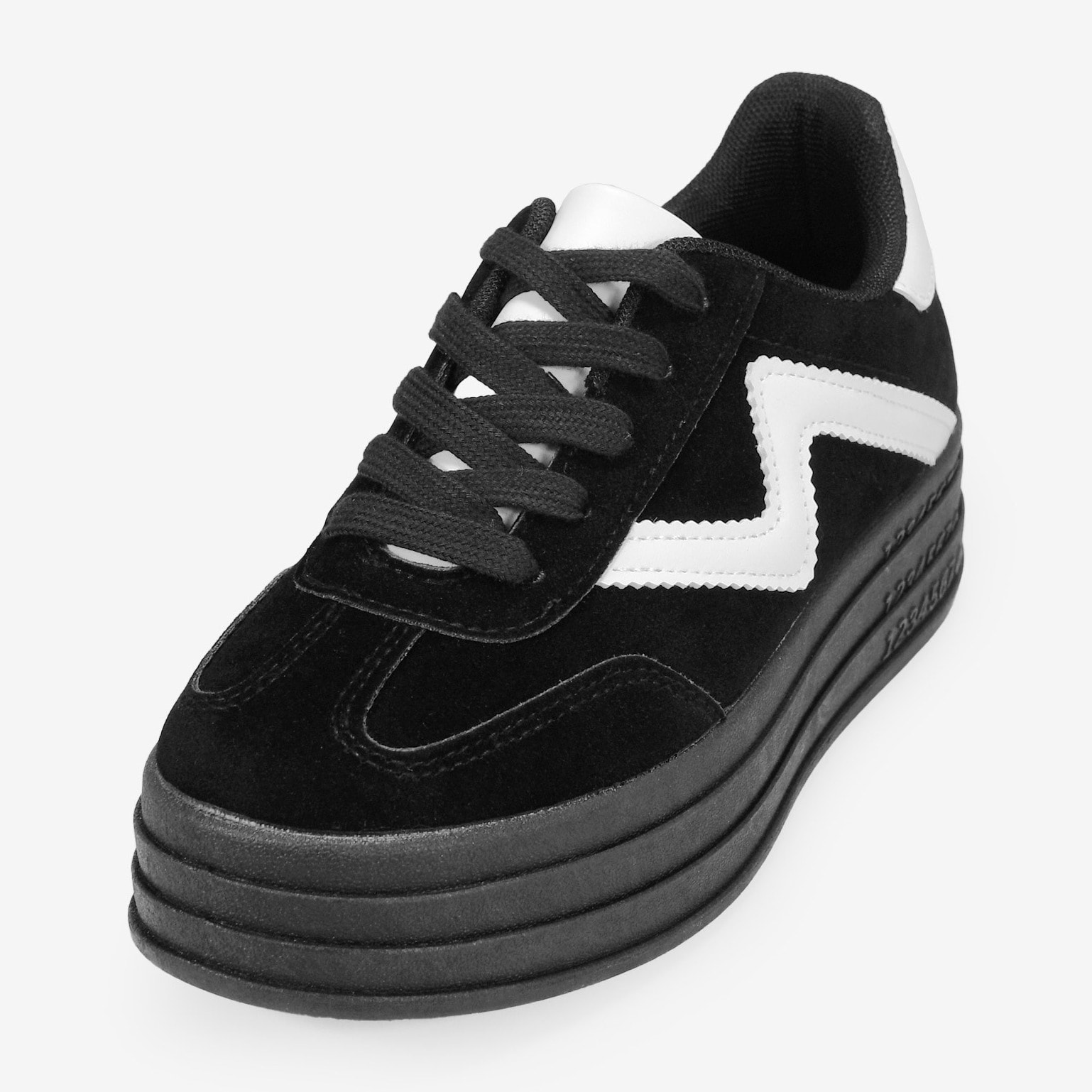 Zapatillas con plataforma negras