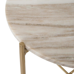 Table d'appoint Metsa beige 42,5x42,5x41cm