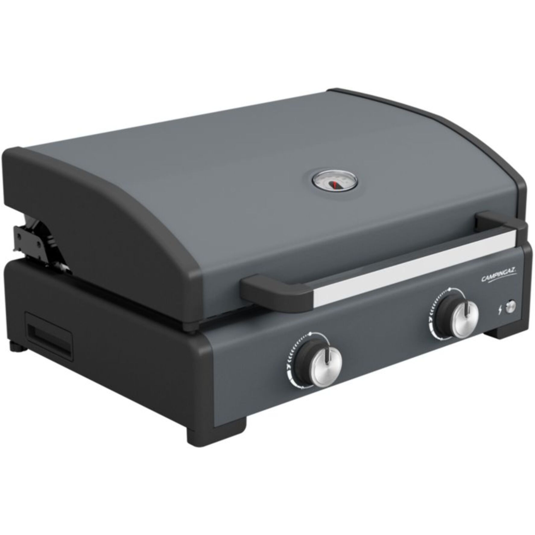 Plancha gaz CAMPINGAZ SIGMA 2 PRO 2 brûlreurs avec couvercle de cuisson à poser , 58x36 cm