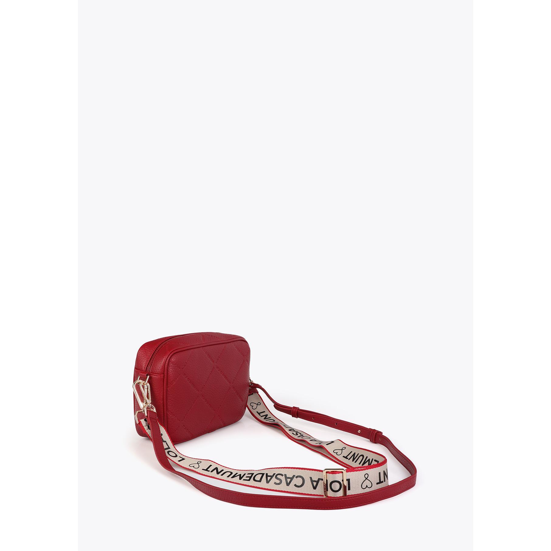 Borsa a tracolla Monogramma rombi Logo Ovale Effetto Pelle