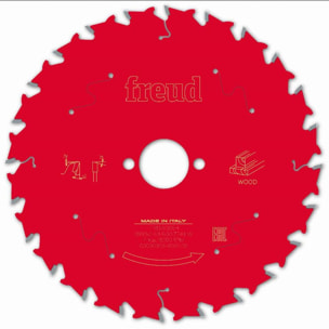 Lame pour scie circulaire portative FREUD - Ø190 2,4/1,6 AL30 Z24 BA 15° - F03FS09717 -FR13W006H