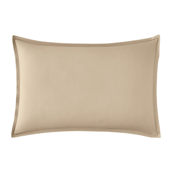 Taie d'oreiller unie en percale de coton, PREMIÈRE, Lin