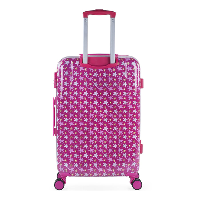 Trolley Mediano 60 Cms Skpat Shine Like A Star Fucsia