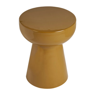 Table d'appoint ronde en métal émaillé bronze D34 cm MOGOU