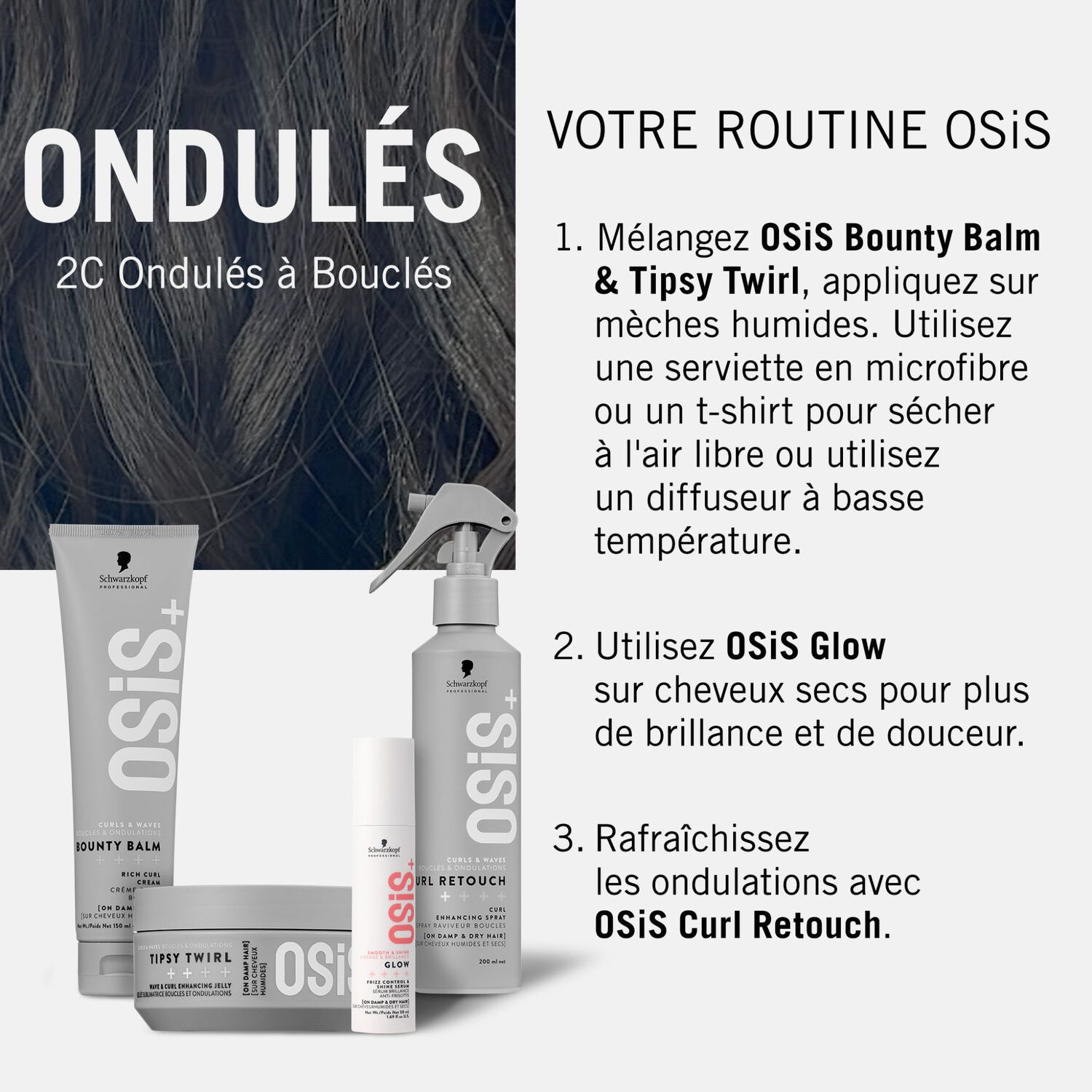 Osis+ - Curl Retouch Spray Raviveur Boucles 200ml