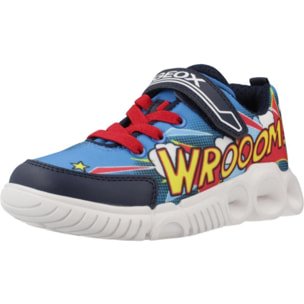 Zapatillas Niño de la marca GEOX  modelo J WROOM BOY AZUL