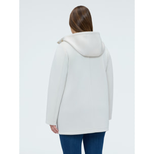 Fiorella Rubino - Chaqueta de neopreno con capucha - Blanco
