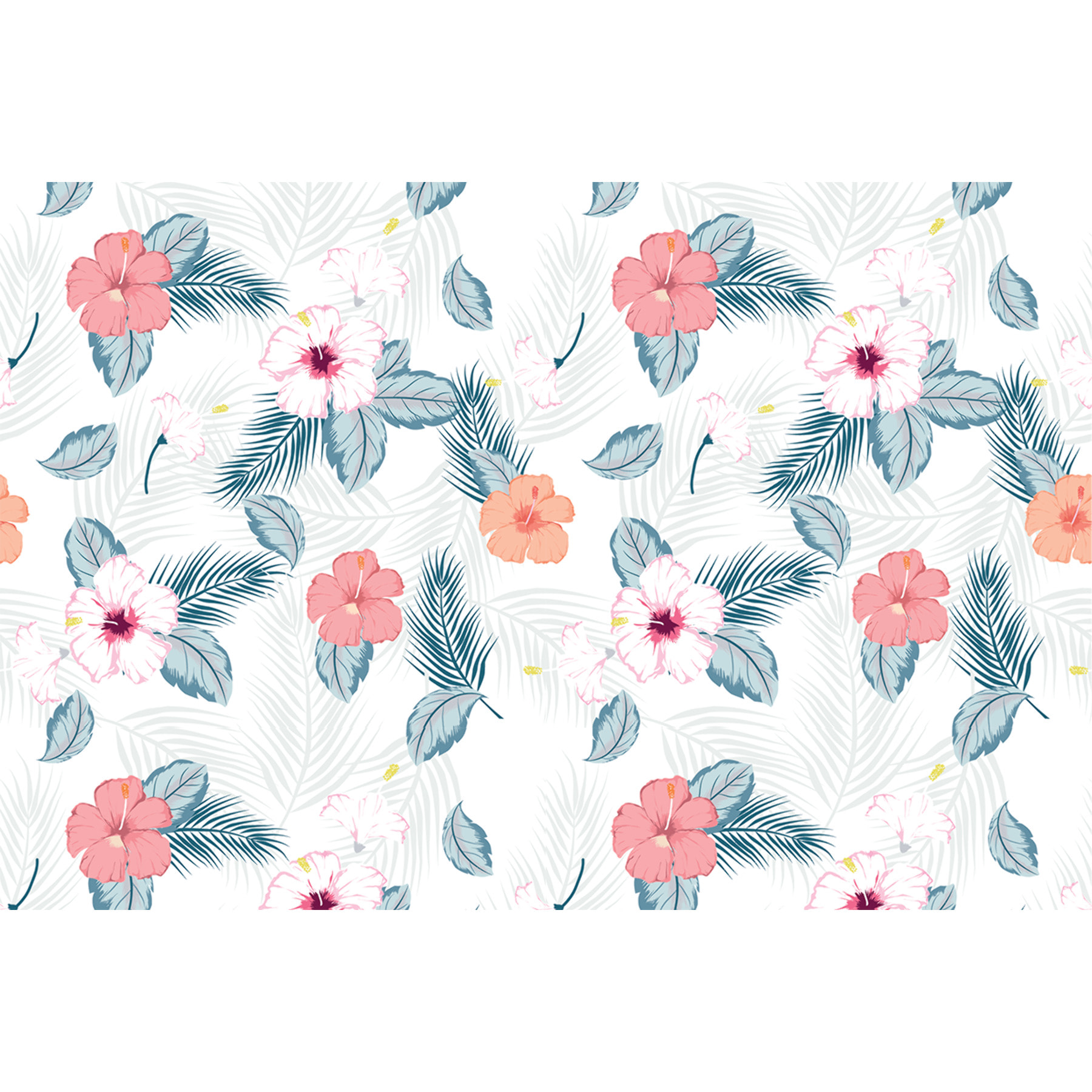 Sticker meuble tropical heva 40 x 60 cm
