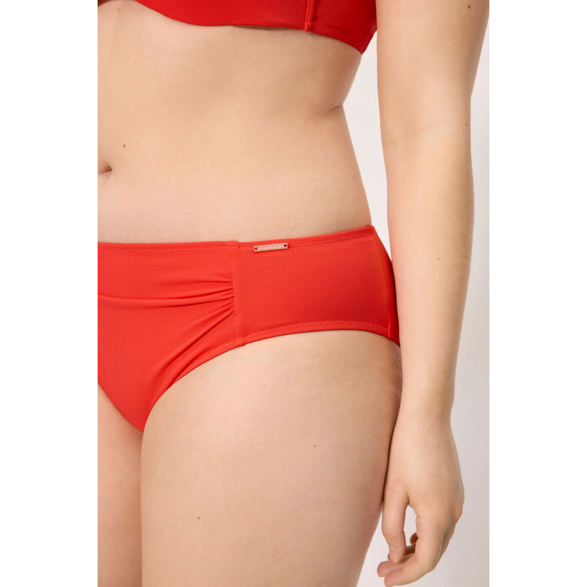 Slip bikini midi modellante Arancio