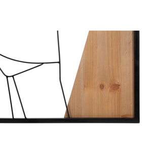 PANNELLO DA MURO STRIP -B- FERRO E WOOD CM 50X2X90