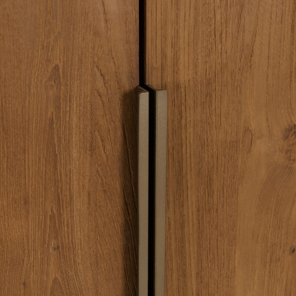 SIXTINE - Buffet 2 portes 1 étagère ouverte 90x155cm en bois de teck recyclé