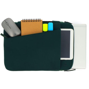 Housse ADEQWAT pocket MacBook 13-14' dark green