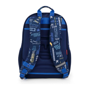 Mochila adaptable a carro Gabol SKULL azul y resistente al agua