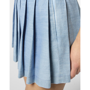 PHILIPP PLEIN Chambray Mini Skirt