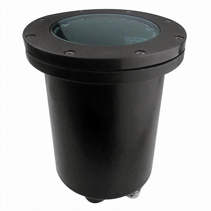Forlight TIDIAN Empotrable De Suelo IP67 Ø172mm Para bombilla tipo E27 (No incluida). Foco Suelo Exterior Iluminación Terrazas o Caminos