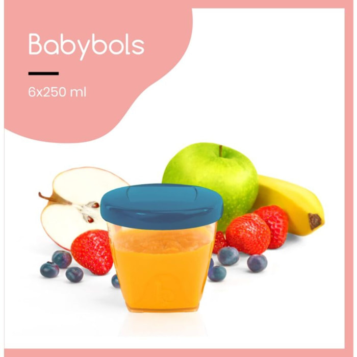 Pot de conservation BABYMOOV Babybols 250 ml (x6)