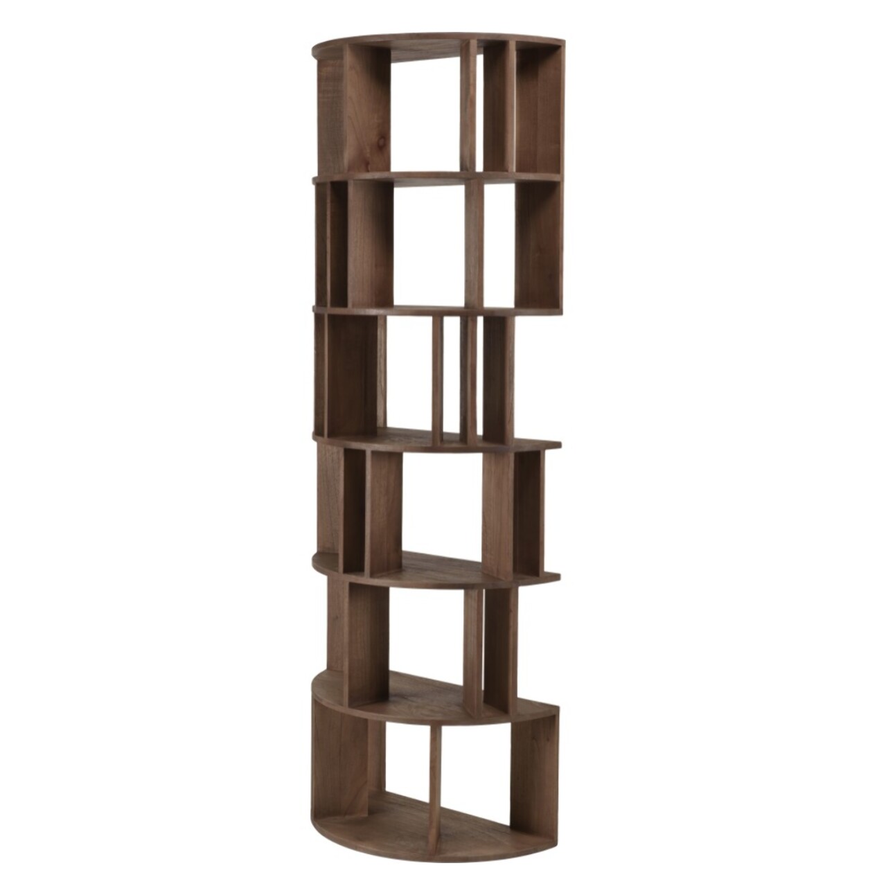 ROMY - Bibliothèque artistique en bois de mindi