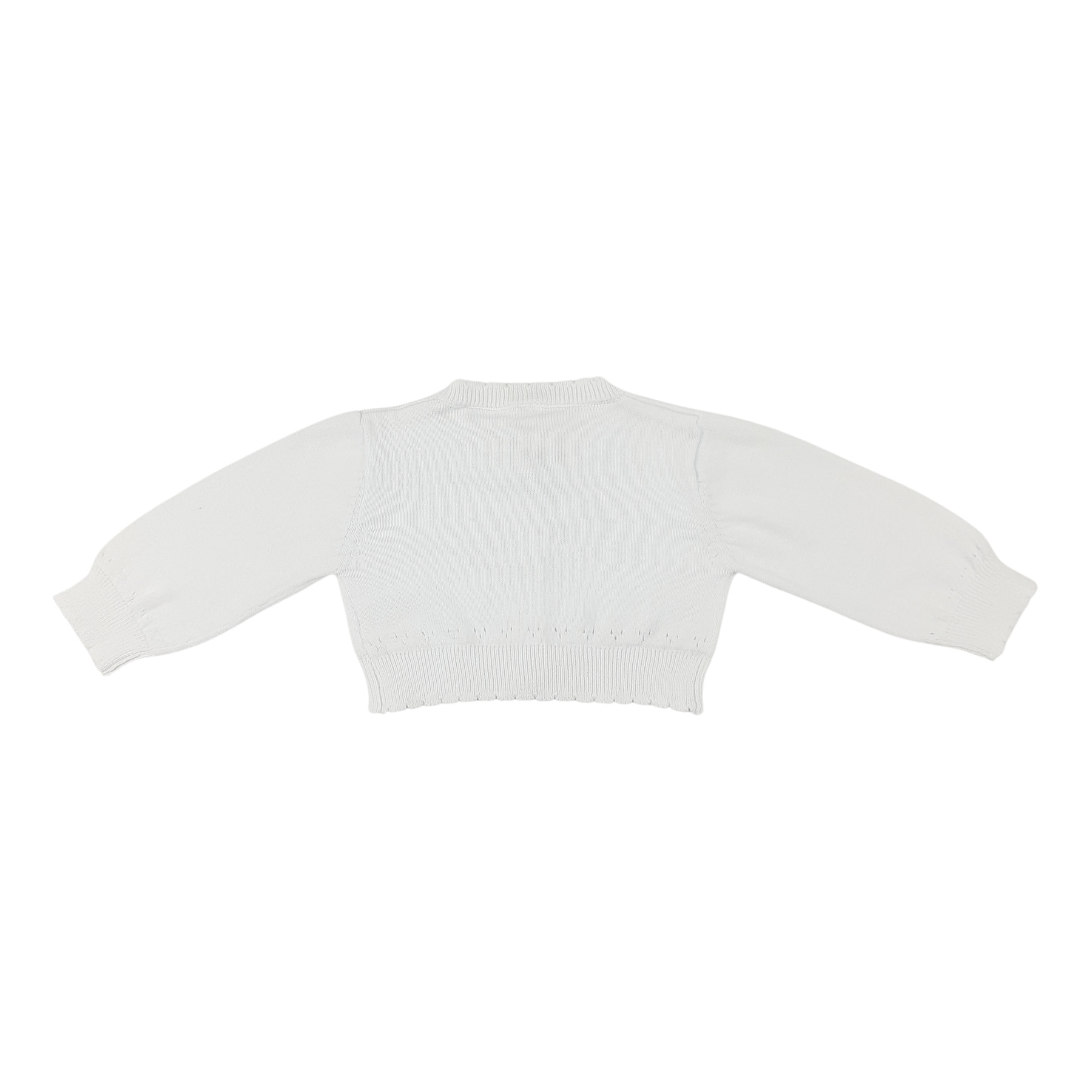 MAGLIONCINO TRICOT BIANCO STELLINE