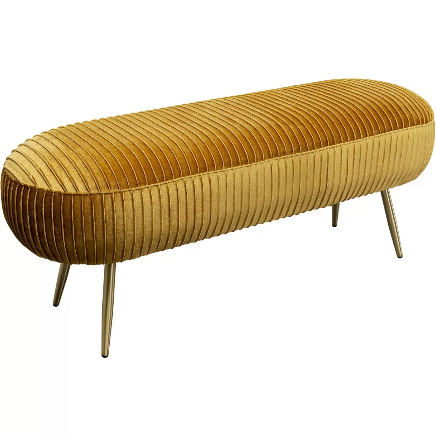 Banc Suri velours ocre Kare Design