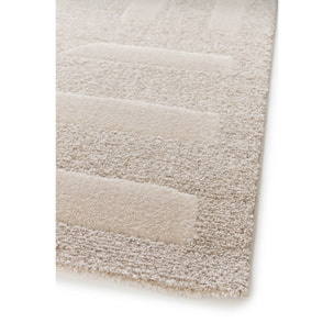 CALEDONIA Alfombra con diseÃ±o a cuadros en beige, varias medidas disponibles.