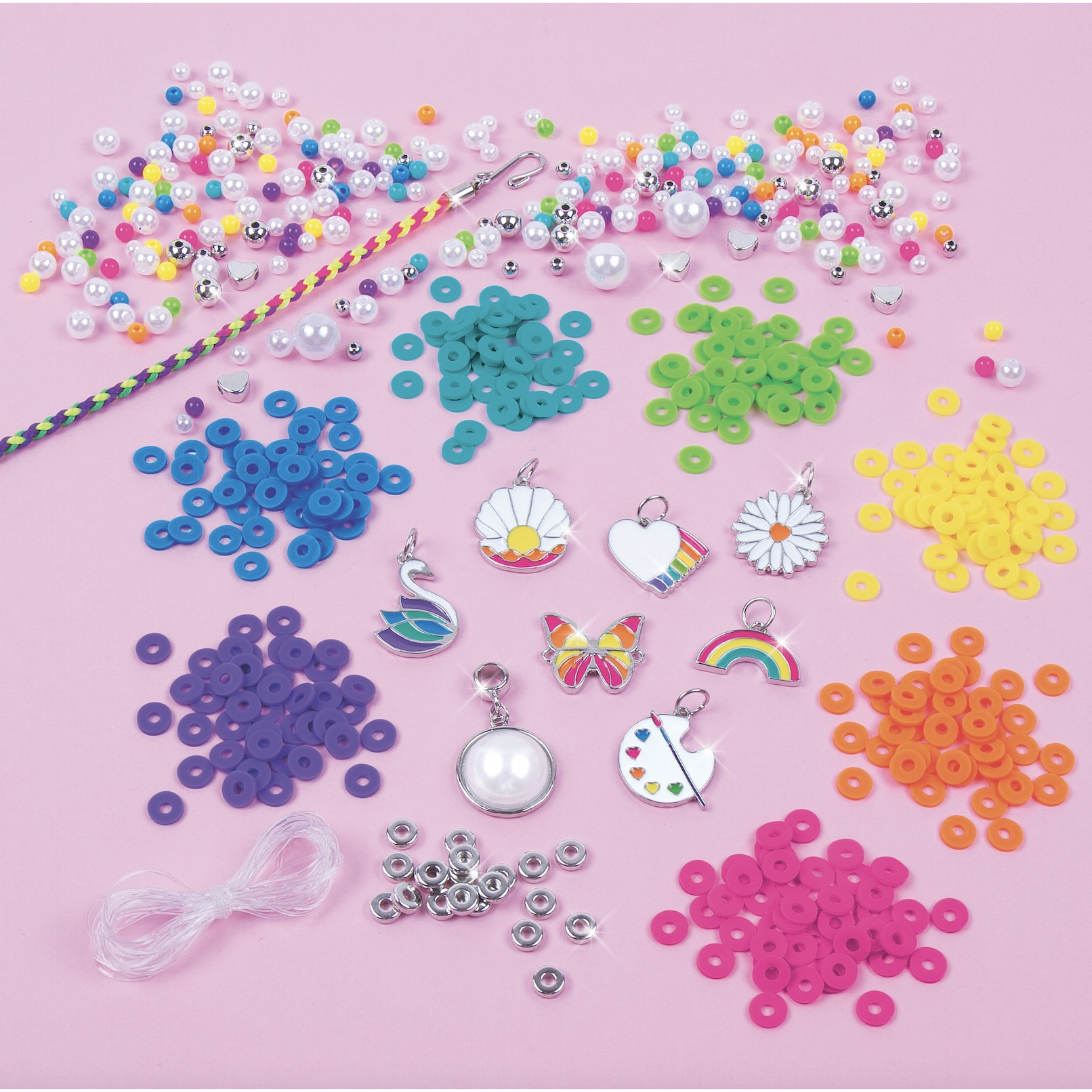 Kit per Gioielli Arcobaleno e Perle