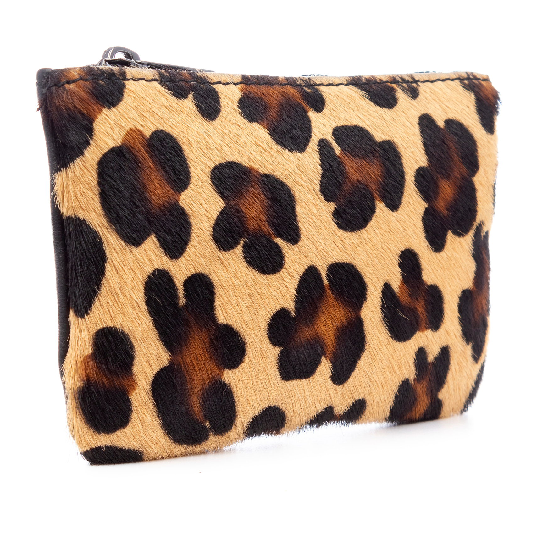 Augusta monedero de piel auténtica Cavallino estampado.