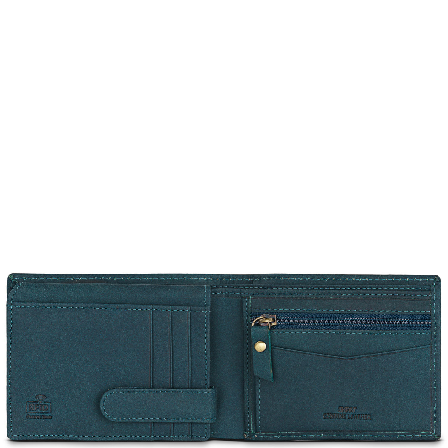 Cartera Hombre Piel Skpat Vintage Azul
