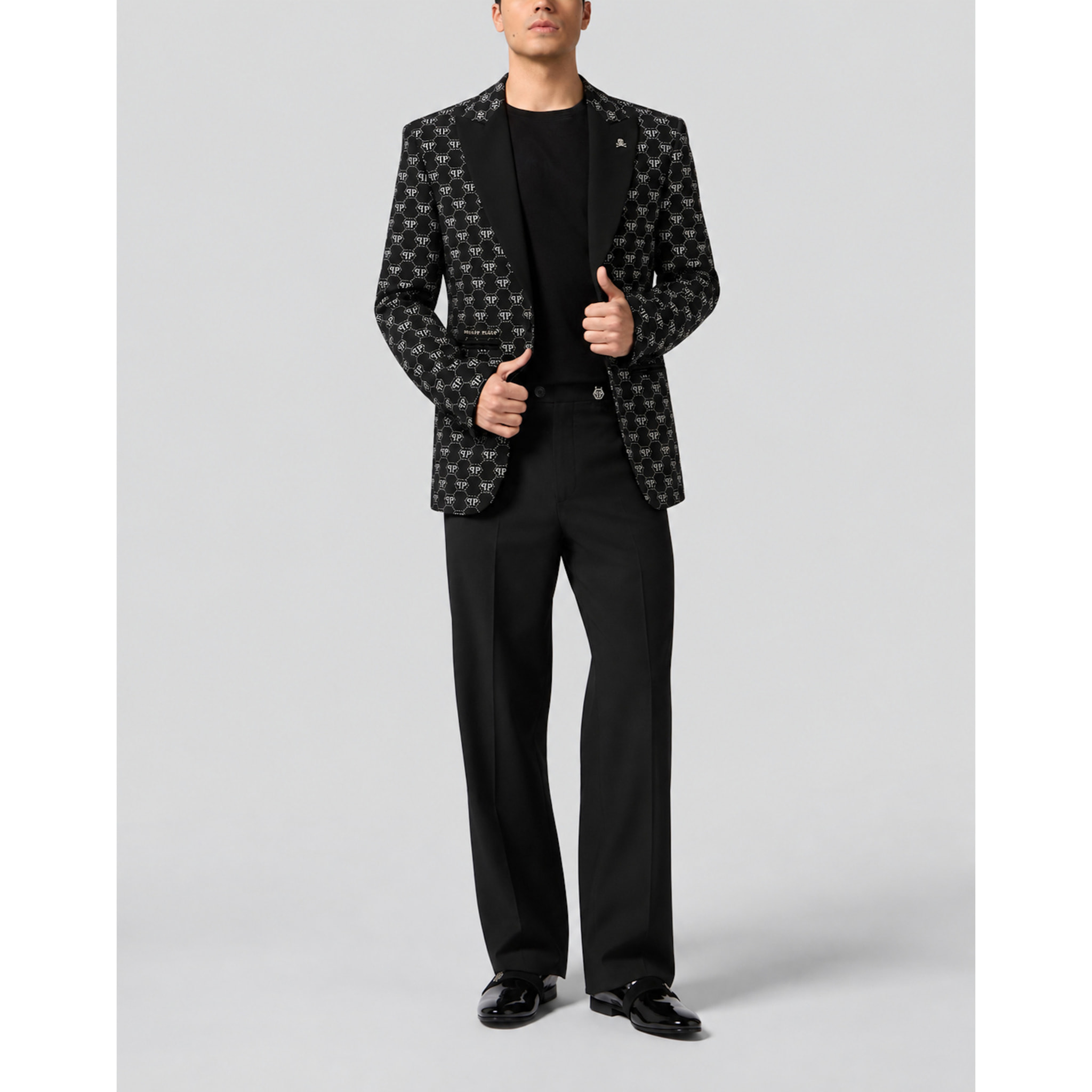 PHILIPP PLEIN Pantalones chinos largos HEXAGON