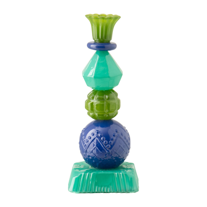 J-Line Chandelier - verre - bleu azur/bleu - small