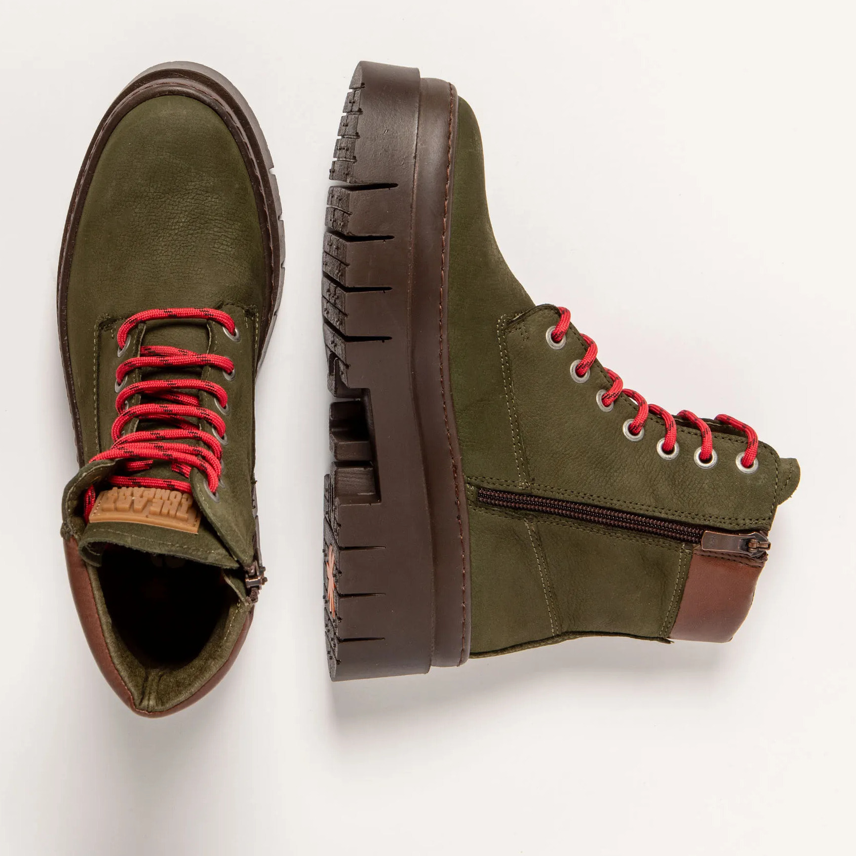 Botines 1967 NOBUCK KAKI/AMBERES color Kaki