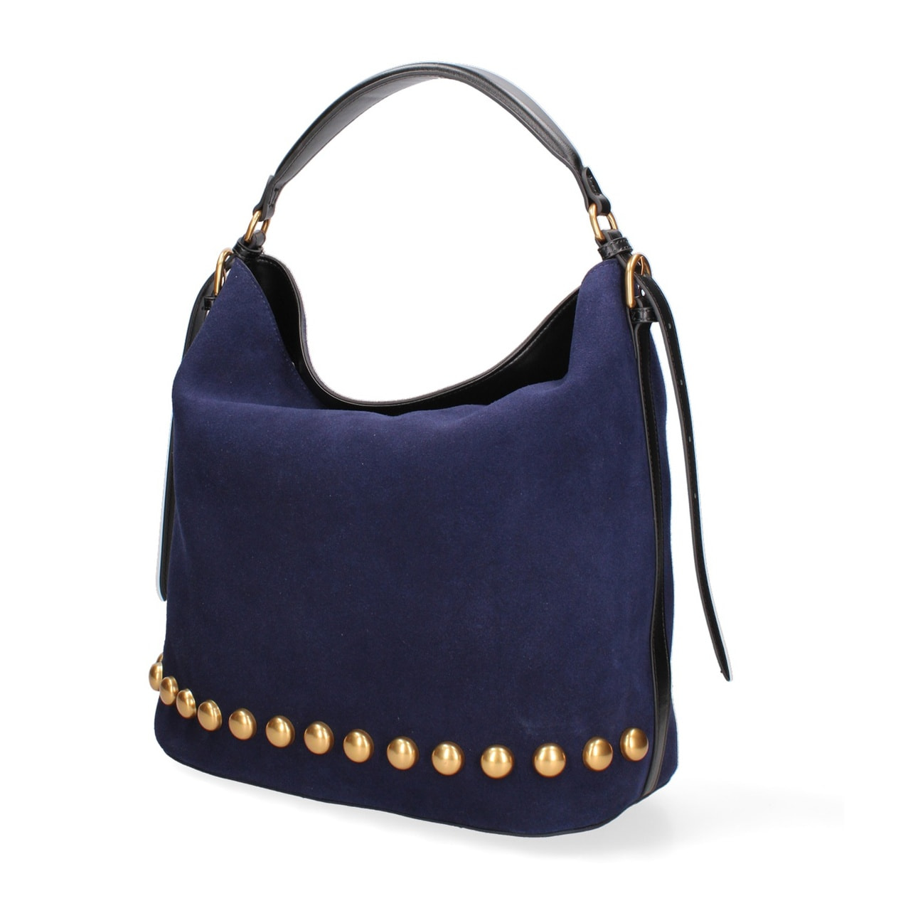 Borsa a spalla da donna Made in Italy - Modello Seraphina Plus - Pelle scamosciata - 31.0 x 31.0 x 15.0 cm