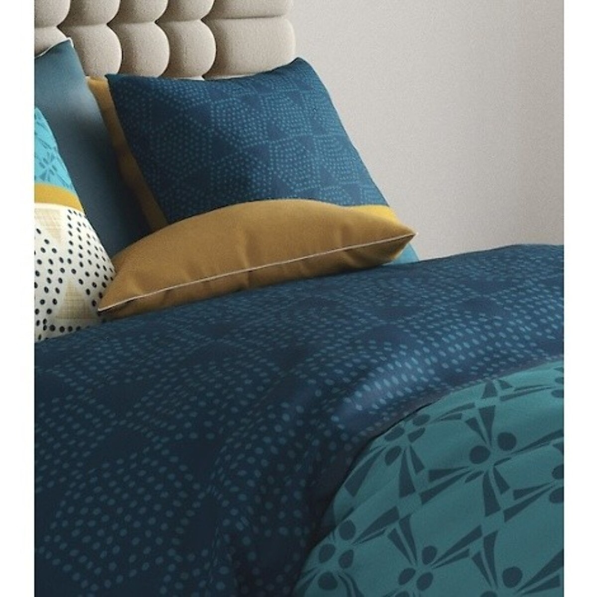 Parure housse de couette coton canard