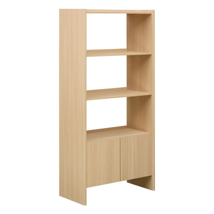 Bibliothèque John rectangulaire 85x180cm beige