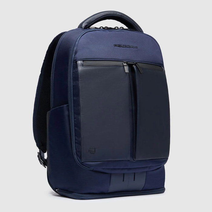 Piquadro Zaino porta pc 15,6 in tessuto riciclato