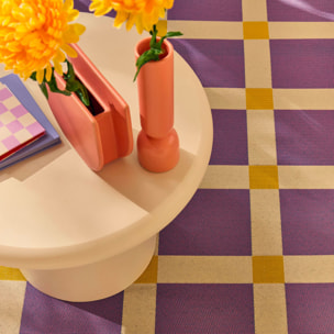 POSITANO - Tapis intérieur/extérieur à motif damier violet