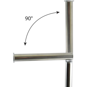 Escobillero de WC en Vidrio, Acero inoxidable y plástico en color Gris