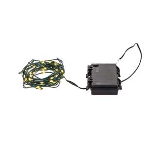 Miniled 5 mt 50 led uso da esterno con batt - Pezzi 4 - BIANCO - Bianchi Dino SpA