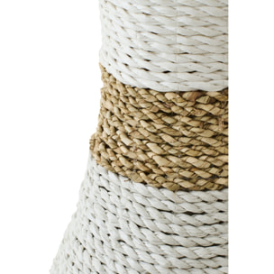 J-Line Vase Raffia - blanc/naturel