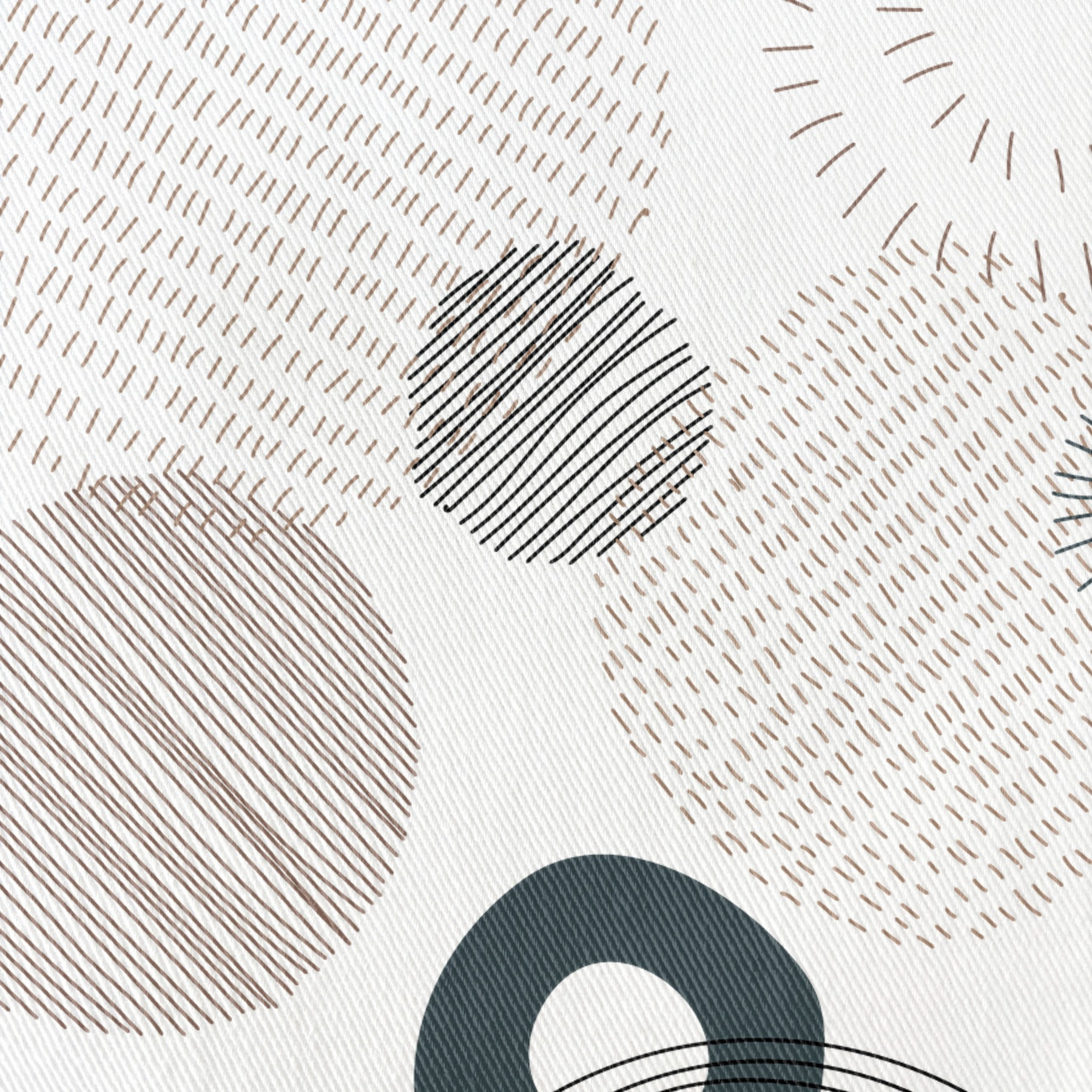 Nappe imprimée anti-tâches CALEB GRIS