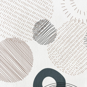 Nappe imprimée anti-tâches CALEB GRIS