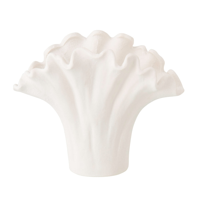 J-Line Vase Fleur - porcelaine - blanc - large