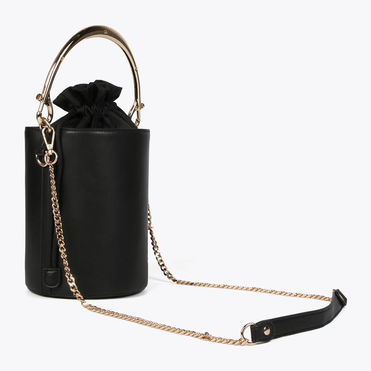 Borsa a secchiello manico in metallo