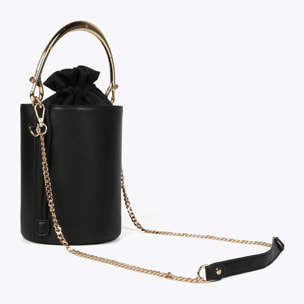 Borsa a secchiello manico in metallo