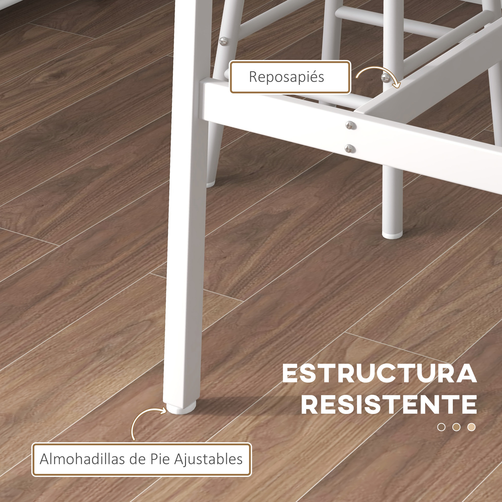 Conjunto de Mesa Alta de Bar con 2 Taburetes Mesa Alta de Cocina con Taburetes Marco de Acero Estilo Industrial Mesa Alta para Comedor Natural y Blanco