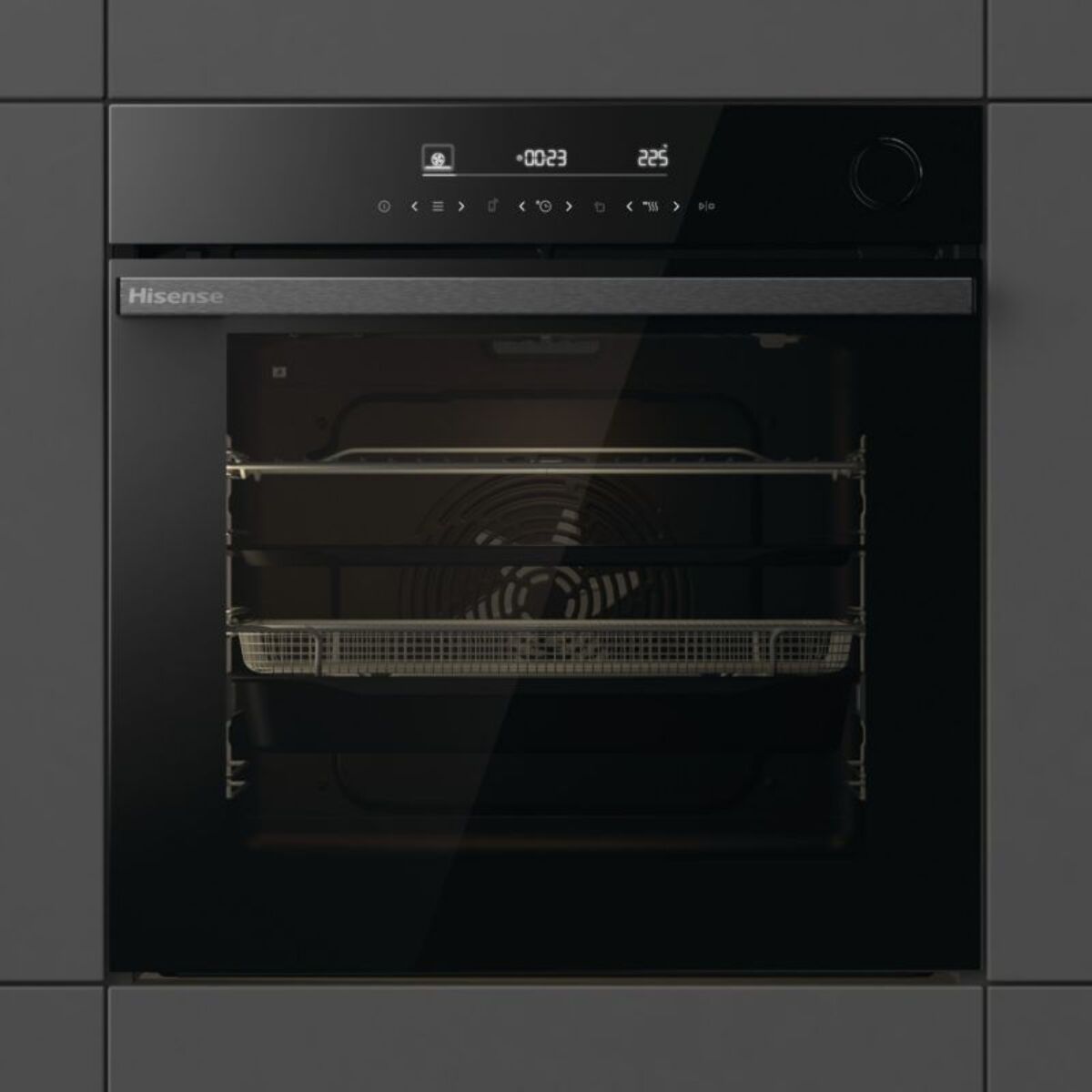 Four encastrable fonction vapeur HISENSE BSA66346PBGWIFI - Pyrolyse, Ajout Vapeur, Air Fry, Wifi, 77L
