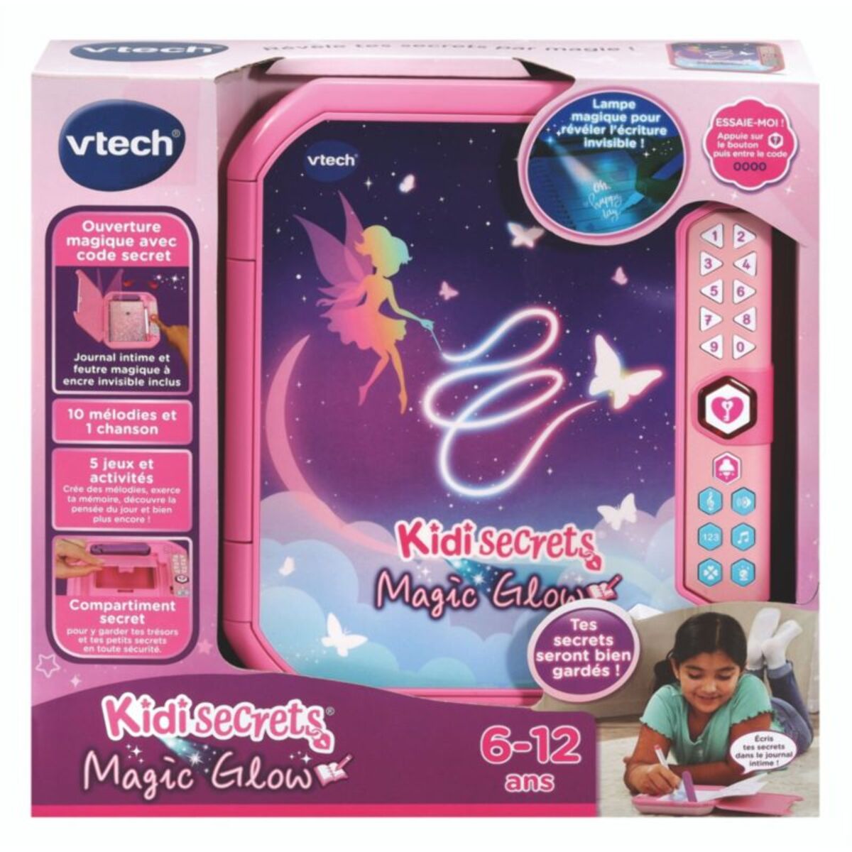 Jeu éducatif VTECH Kidisecrets Journal Intime Magic glow