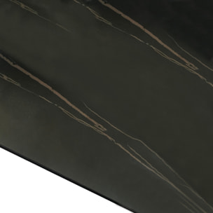 Tomasucci Table extensible en marbre noir de qualité supérieure