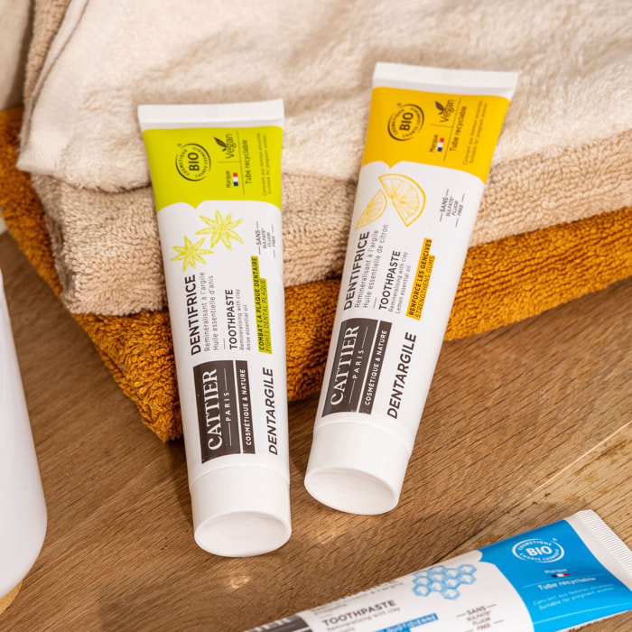 Dentargile Citron - Dentifrice Reminéralisant à l'Argile 75 ml