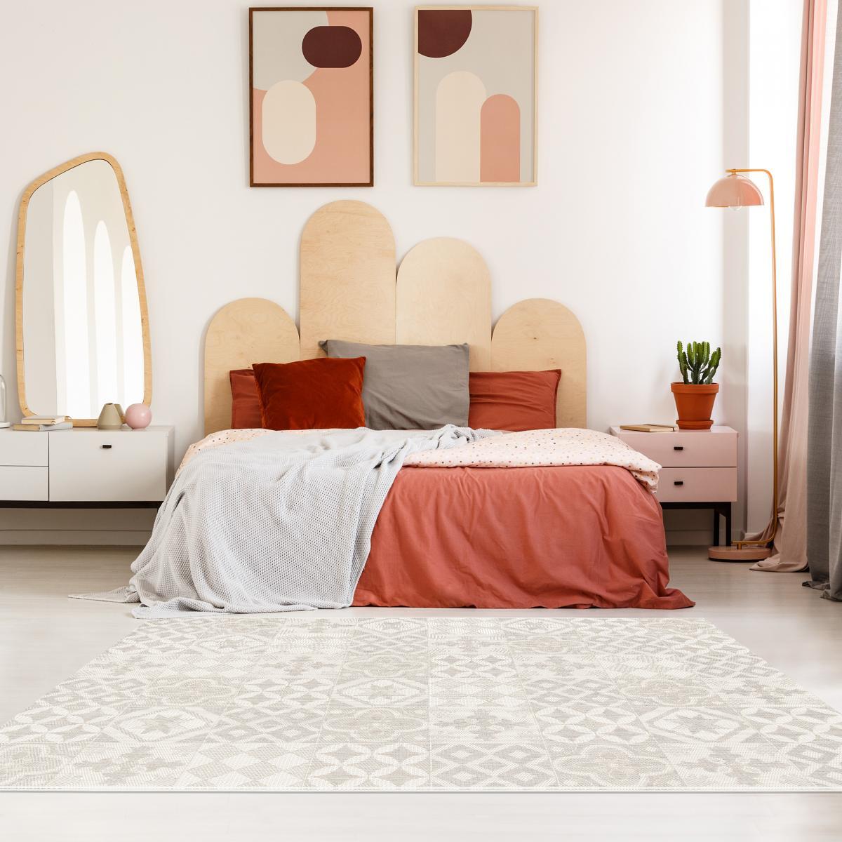 Tapis extérieur tissé kilim rectangle FUDI